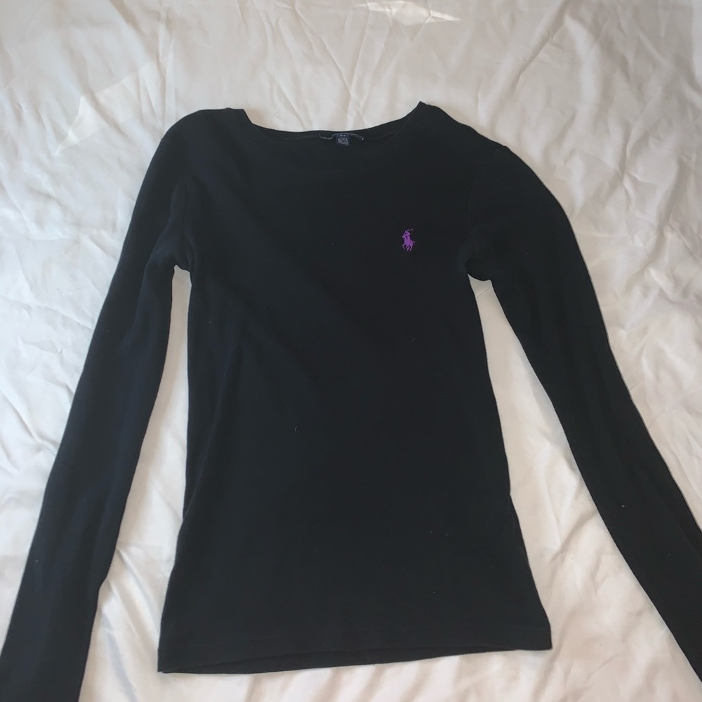 Black long sleeve top